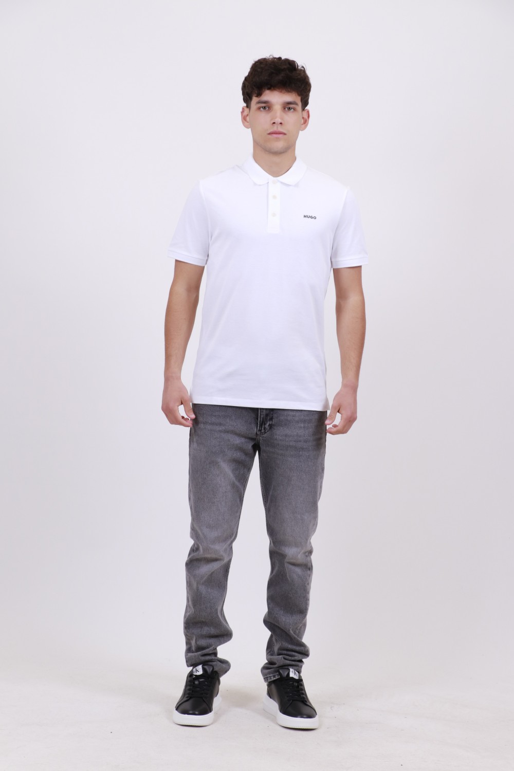 HUGO POLO SHIRT DONOS222 WHITE 50466182-102