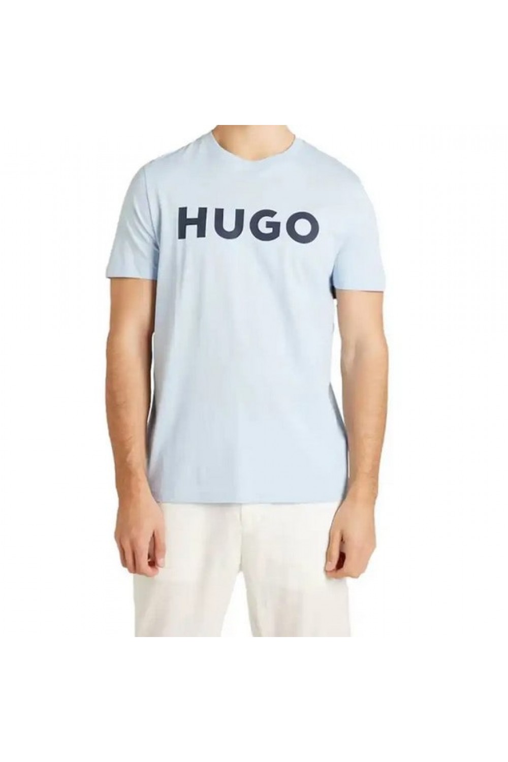 HUGO T-SHIRT DULIVIO LIGHT BLUE 50467556-455