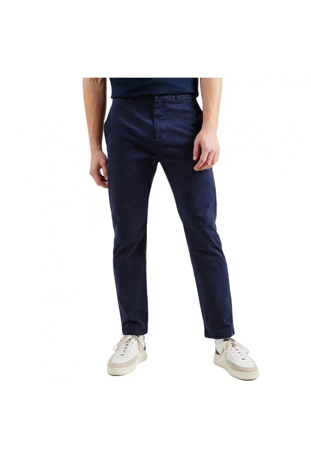 HUGO SLIM FIT TROUSERS STRETCH COTTON GABARDINE DAVID NAVY BLUE 50530886-405