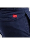 HUGO SLIM FIT TROUSERS STRETCH COTTON GABARDINE DAVID NAVY BLUE 50530886-405