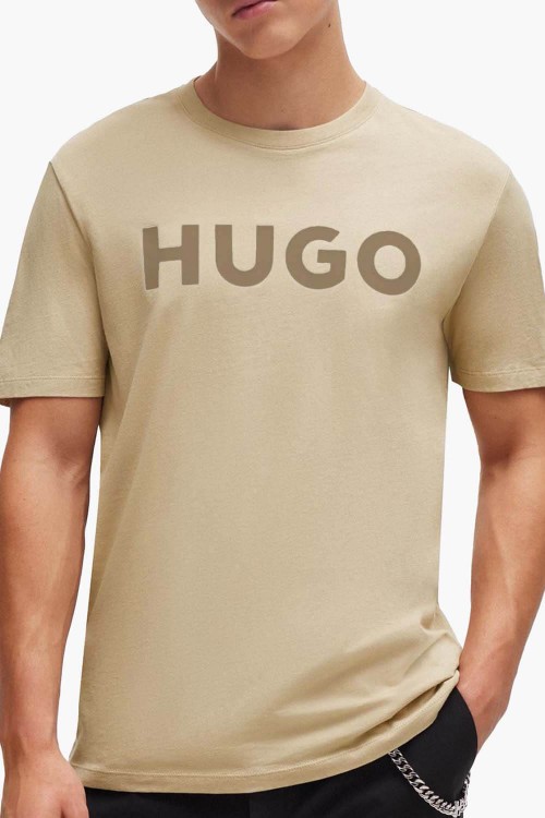 HUGO COTTON JERSEY DULIVIO T-SHIRT BEIGE 50467556-286