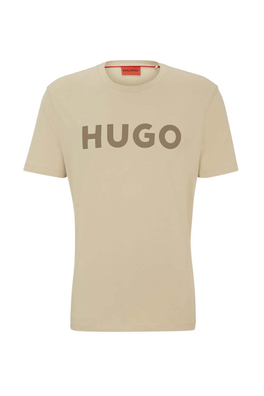 HUGO COTTON JERSEY DULIVIO T-SHIRT BEIGE 50467556-286