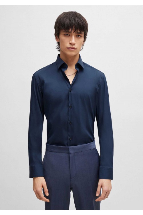 HUGO SLIM PERFORMANCE FIT KENNO NAVY BLUE 50484023-413