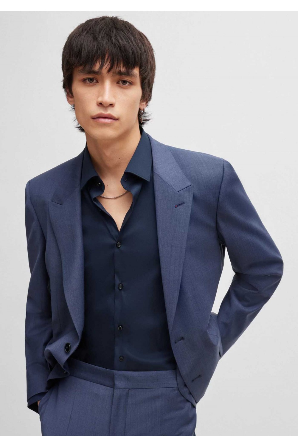 HUGO SLIM PERFORMANCE FIT KENNO NAVY BLUE 50484023-413