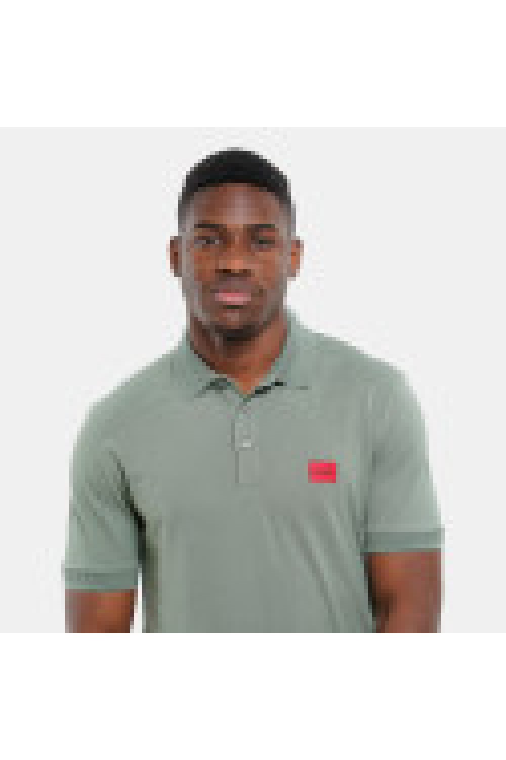 HUGO POLO SHIRT DERESO232 SLIM FIT LIGHT KHAKI 50490770-343