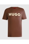 HUGO T-SHIRT DULIVIO BROWN 50467556-212