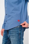 HUGO SLIM FIT POPLIN SHIRT ERMO BLUE 50500216-479