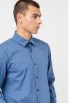 HUGO SLIM FIT POPLIN SHIRT ERMO BLUE 50500216-479