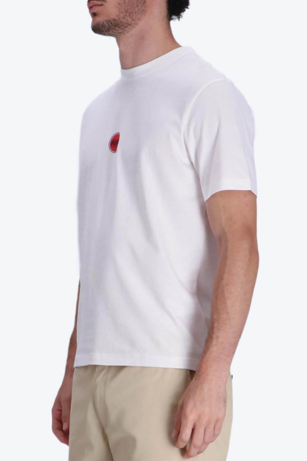 HUGO COTTON RELAXED FIT WITH RACING LOGOS WHITE-RED 50530647-102