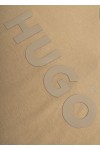 HUGO OVERSIZED FIT T-SHIRT WITH DECORATIVE REFLECTIVE LOGO BEIGE 50525765-219