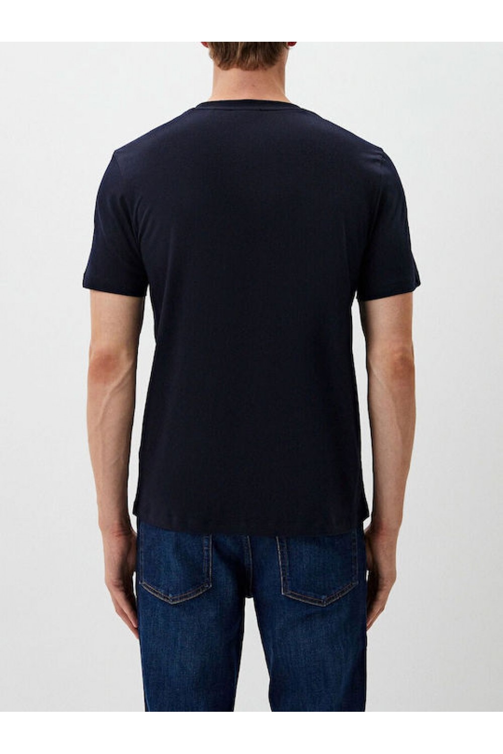 HUGO COTTON JERSEY T-SHIRT DIMONITI NAVY BLUE 50522434-405