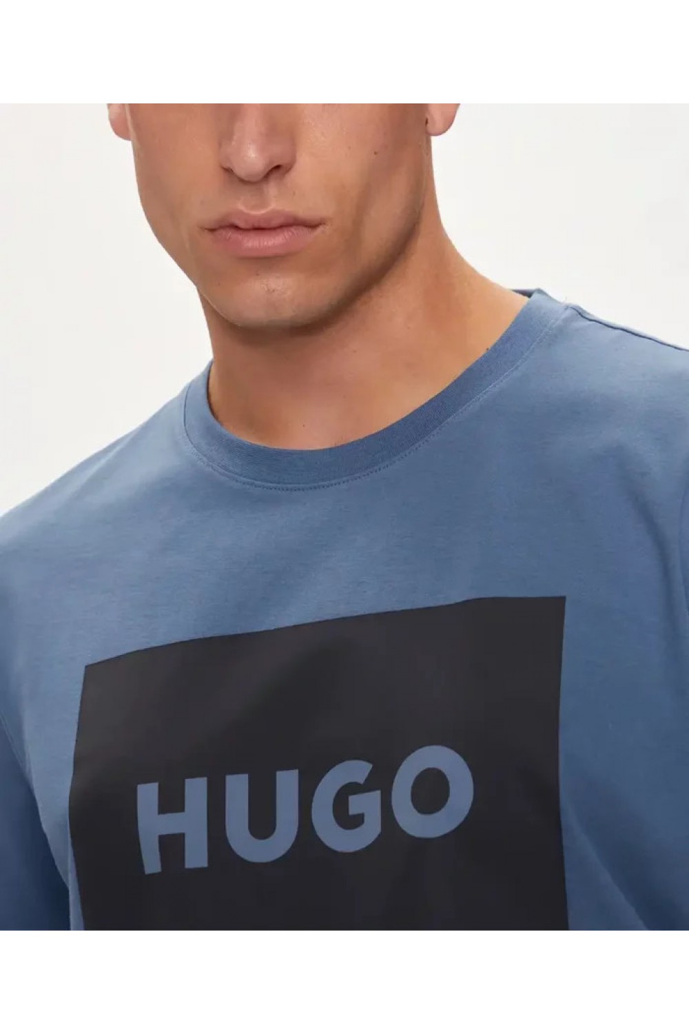 HUGO COTTON JERSEY T-SHIRT DULIVE BLUE 50467952-427