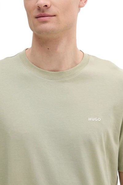 HUGO T-SHIRT DERO222 LIGHT KHAKI 50466158-391