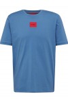 HUGO T-SHIRT DIRAGOLINO 212 WITH RED LOGO BLUE  50447978-427