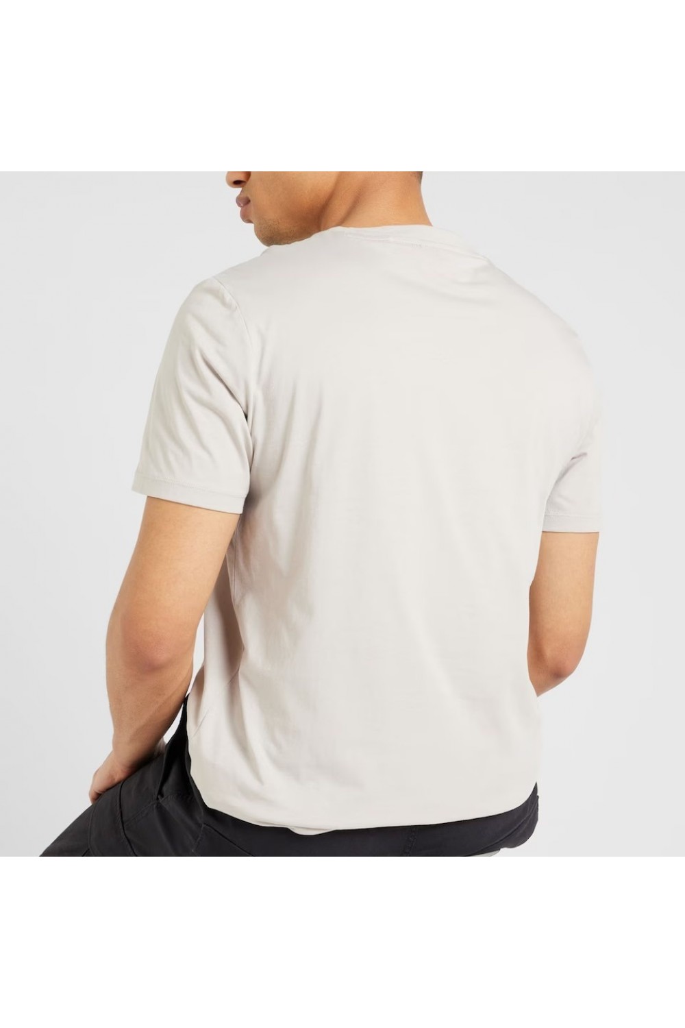 HUGO COTTON JERSEY T-SHIRT DULIVE BEIGE WITH YELLOW LOGO 50467952-055