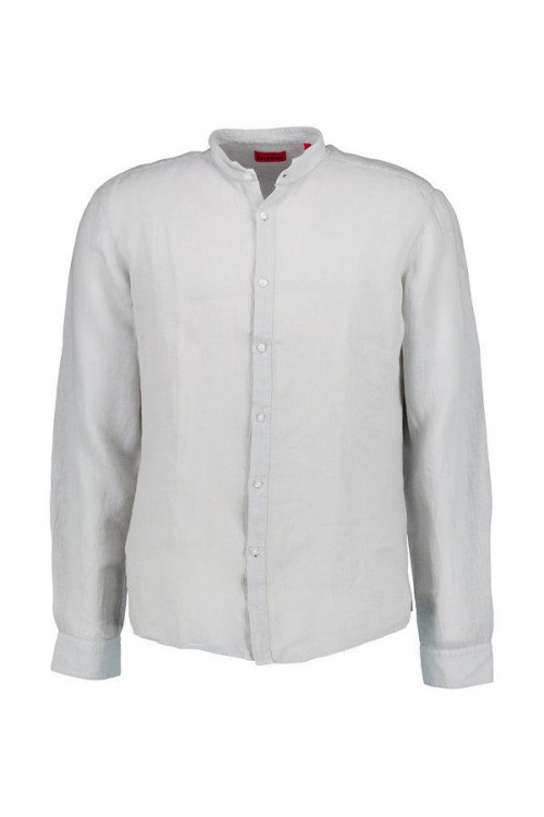HUGO SLIM FIT LINEN SHIRT ELVORY 50490740-050