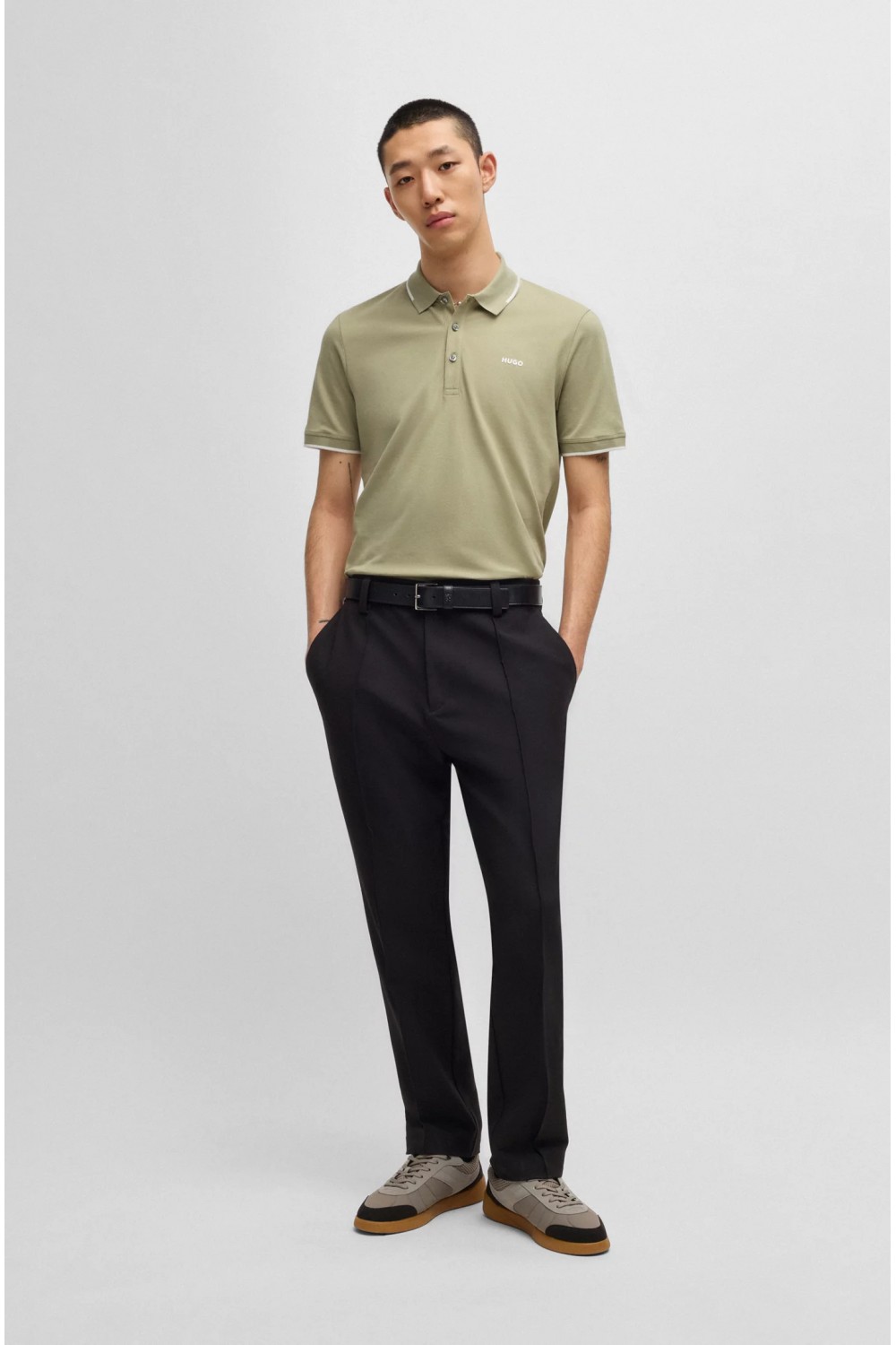 HUGO POLO SHIRT DINOSO222 LIGHT GREEN 50467344-391