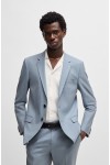 HUGO SUIT SLIM FIT HENRY/GETLIN 232X LIGHT BLUE AND GILET 50530116-483