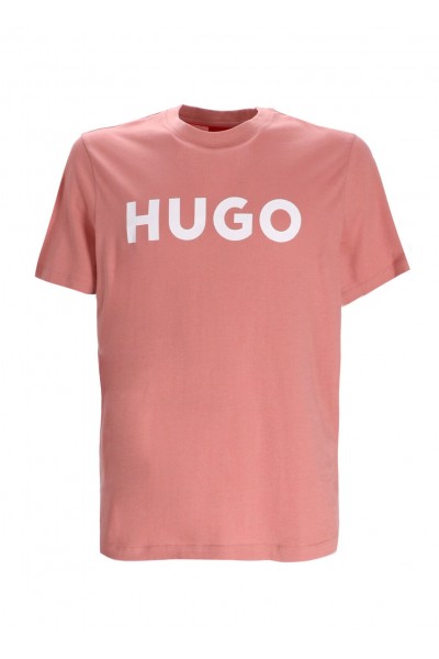 HUGO COTTON JERSEY DULIVIO T-SHIRT LIGHT PINK 50467556-695