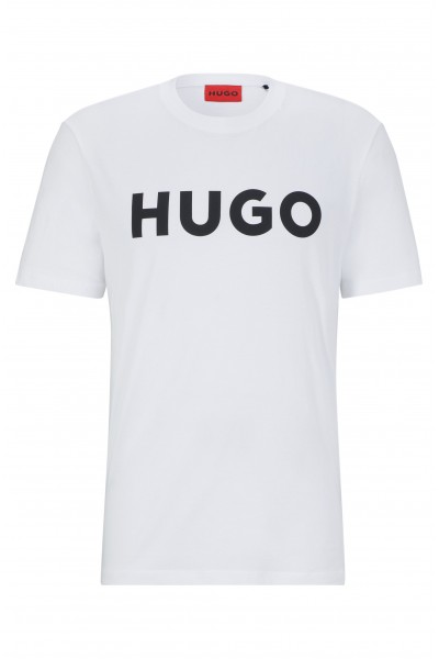 HUGO COTTON JERSEY DULIVIO T-SHIRT WHITE 50467556-120