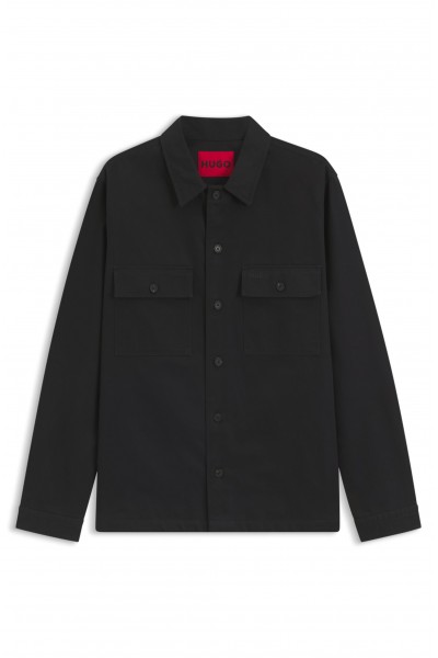 HUGO EPOLDO OVERSHIRT BLACK 50545383-001