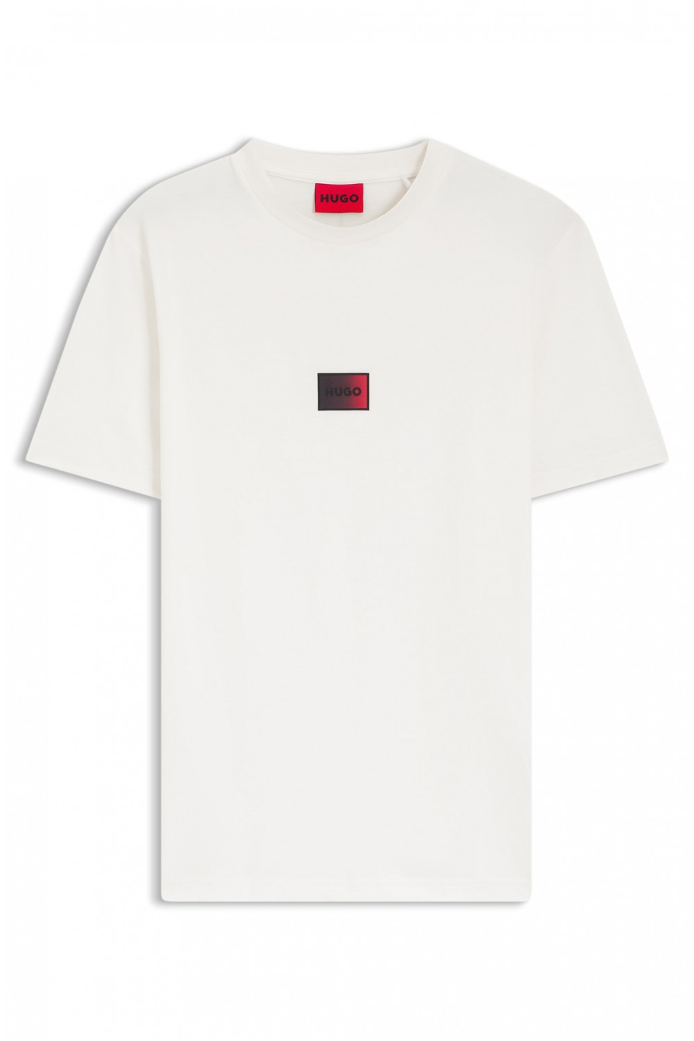 HUGO T-SHIRT DANOTIE WITH RED LOGO WHITE 50553124-102