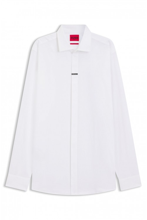 HUGO REGULAR FIT SHIRT VALERIO WHITE 50554768-199
