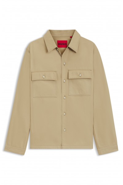 HUGO EPOLDO OVERSHIRT BEIGE 50545383-269