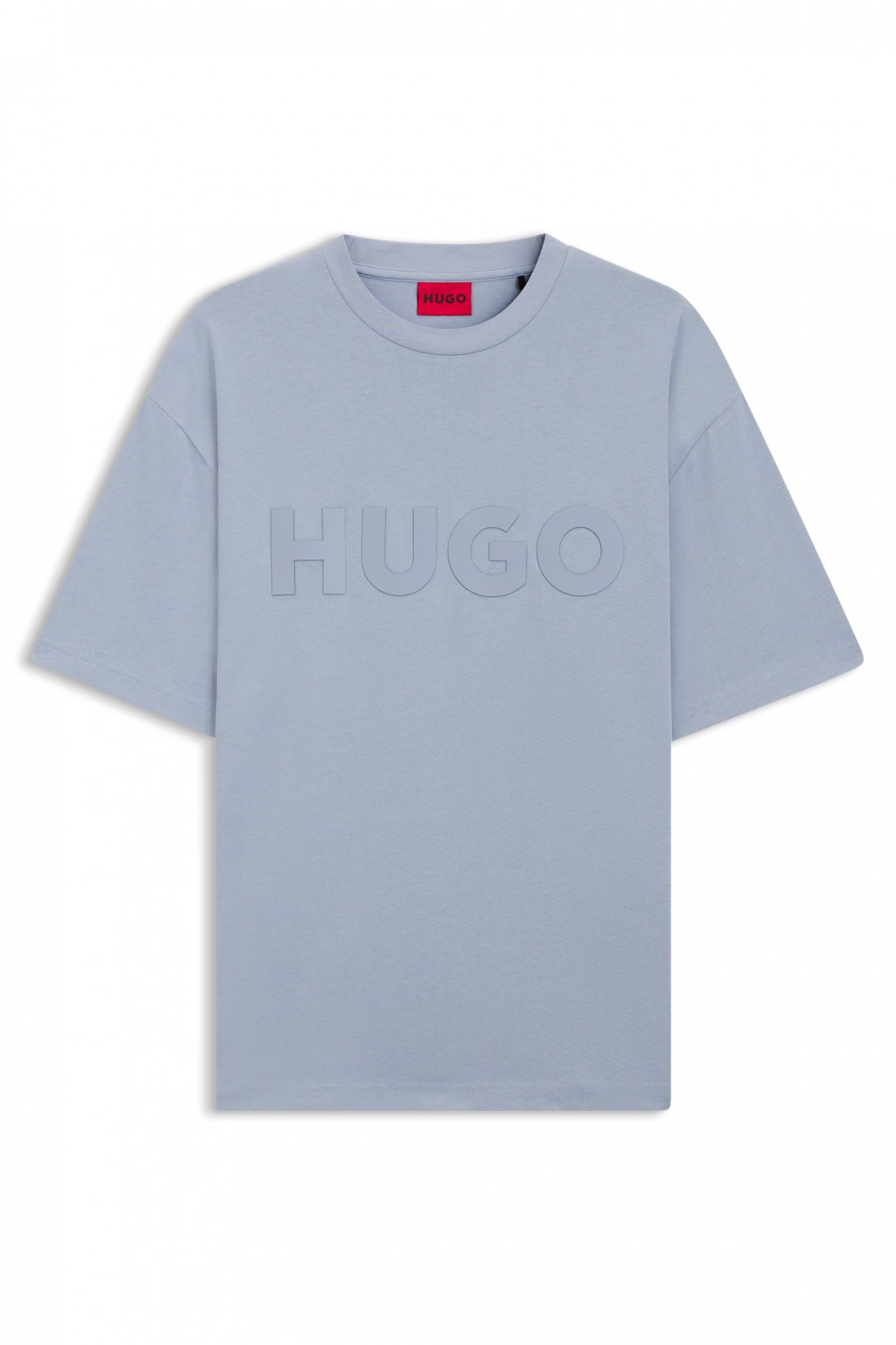 HUGO OVERSIZED FIT T-SHIRT WITH DECORATIVE REFLECTIVE LOGO PURPLE 50525765-513