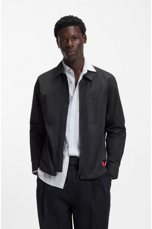 HUGO EVALOM OVERSHIRT BLACK 50556274-001