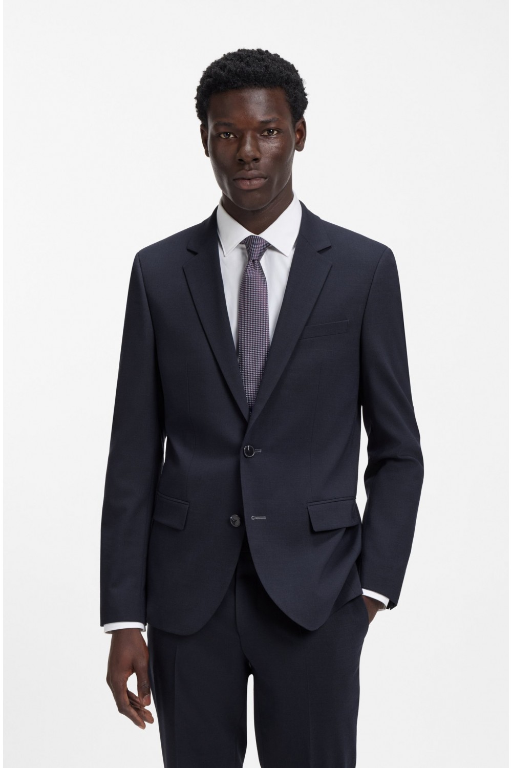 HUGO SUIT SLIM FIT HENRY-GETLIN DARK BLUE 50557616-405