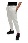 HUGO TRACKSUIT COTTON-TERRY BOTTOMS WITH CONTRAST LOGO WHITE 50489617-102