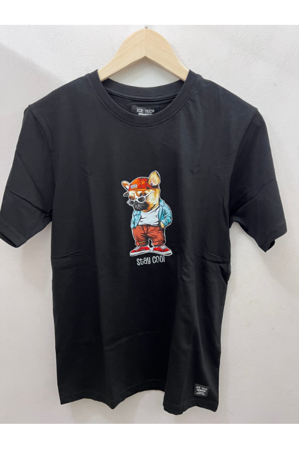 ICE TECH T-SHIRT WITH LOGO BLACK ICETECHSS2503