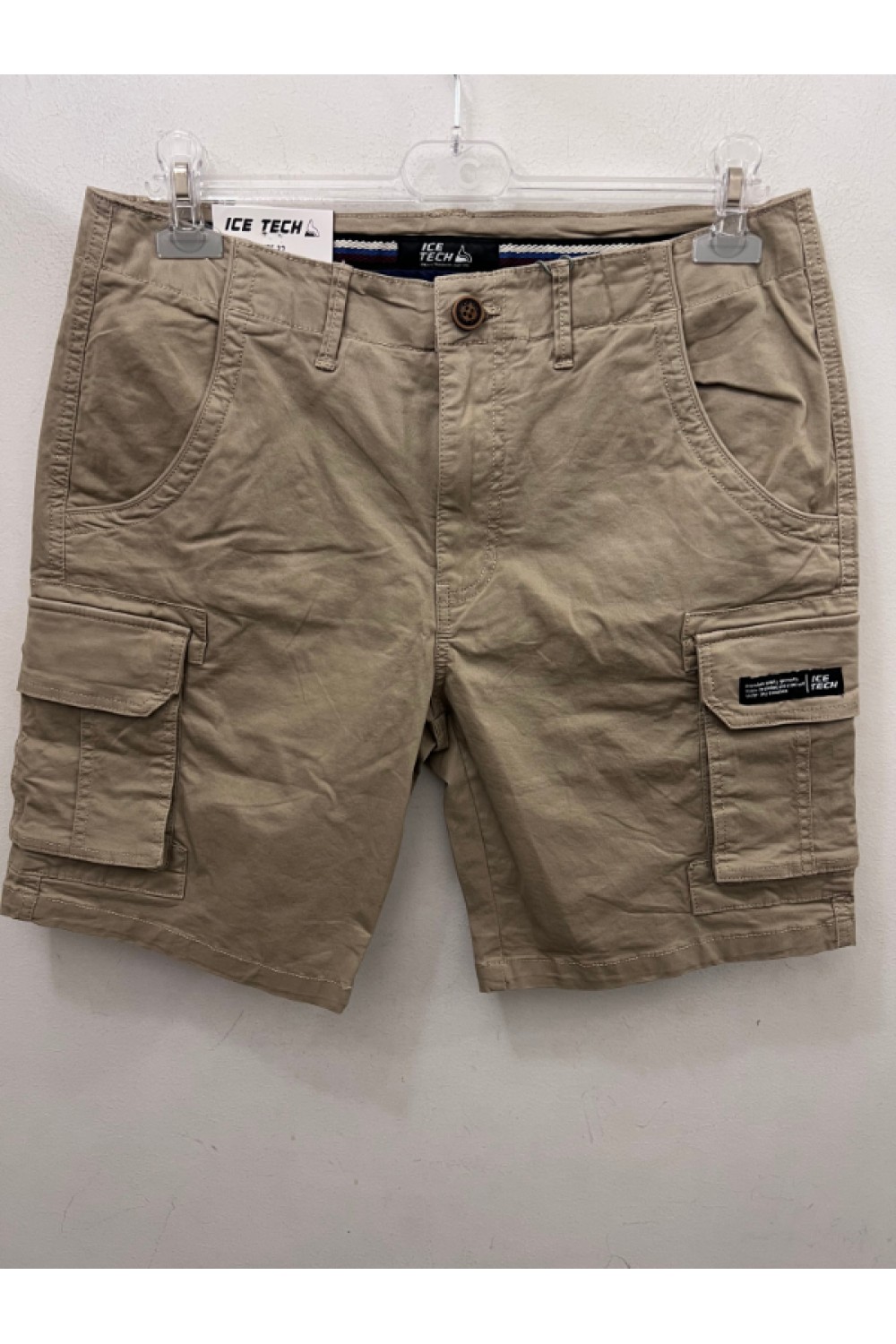 ICE TECH CARGO SHORTS BEIGE ICT02