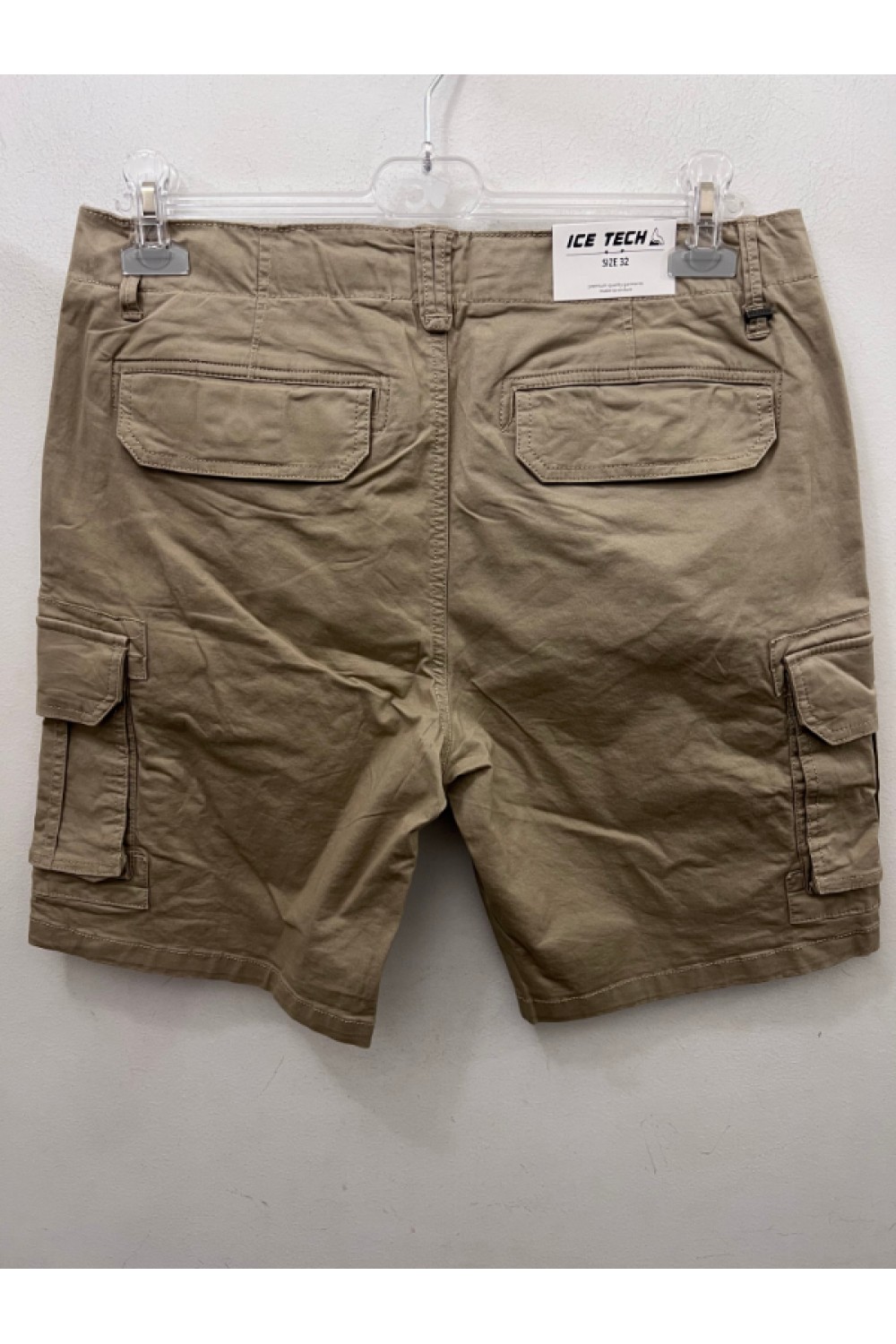 ICE TECH CARGO SHORTS BEIGE ICT02
