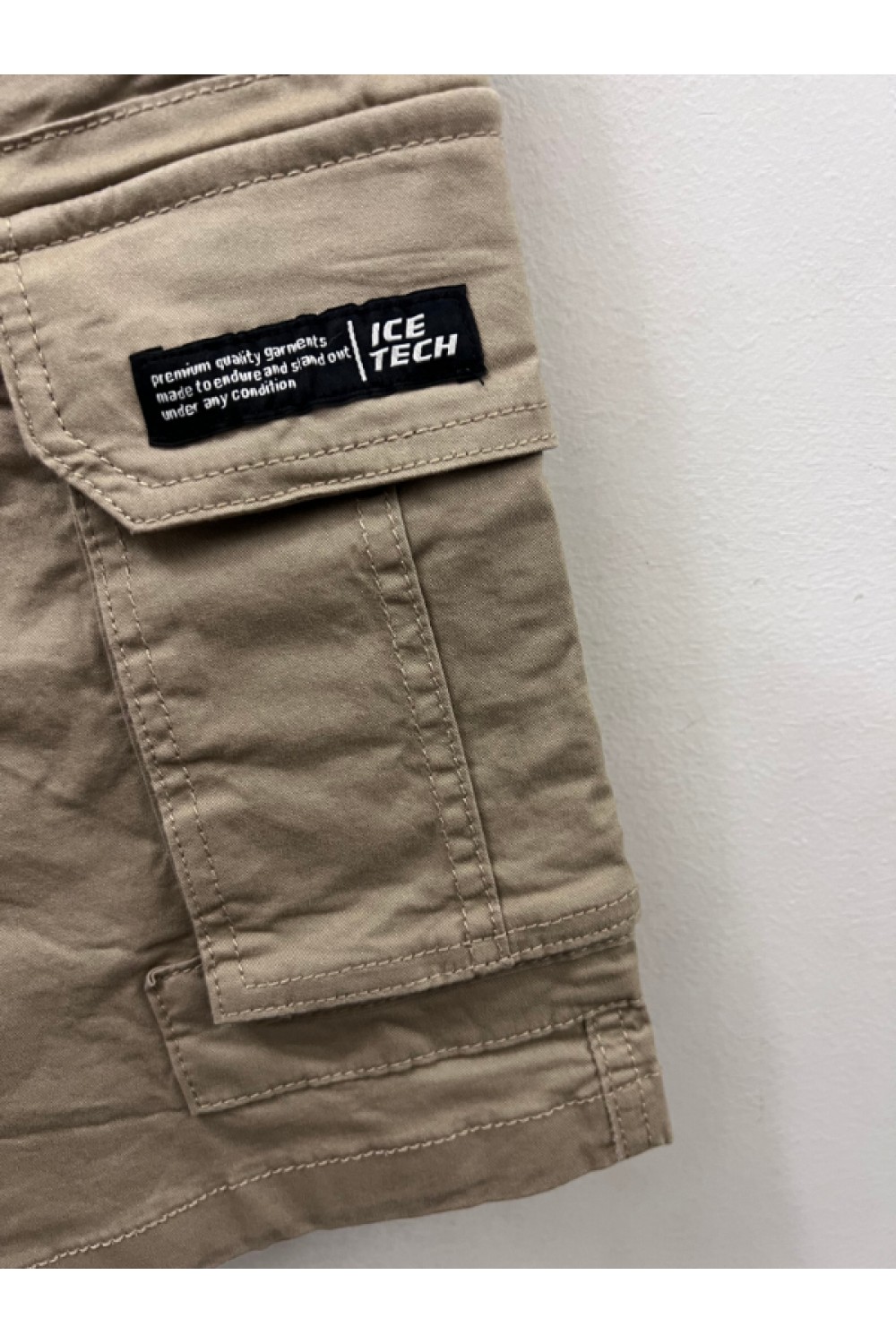 ICE TECH CARGO SHORTS BEIGE ICT02
