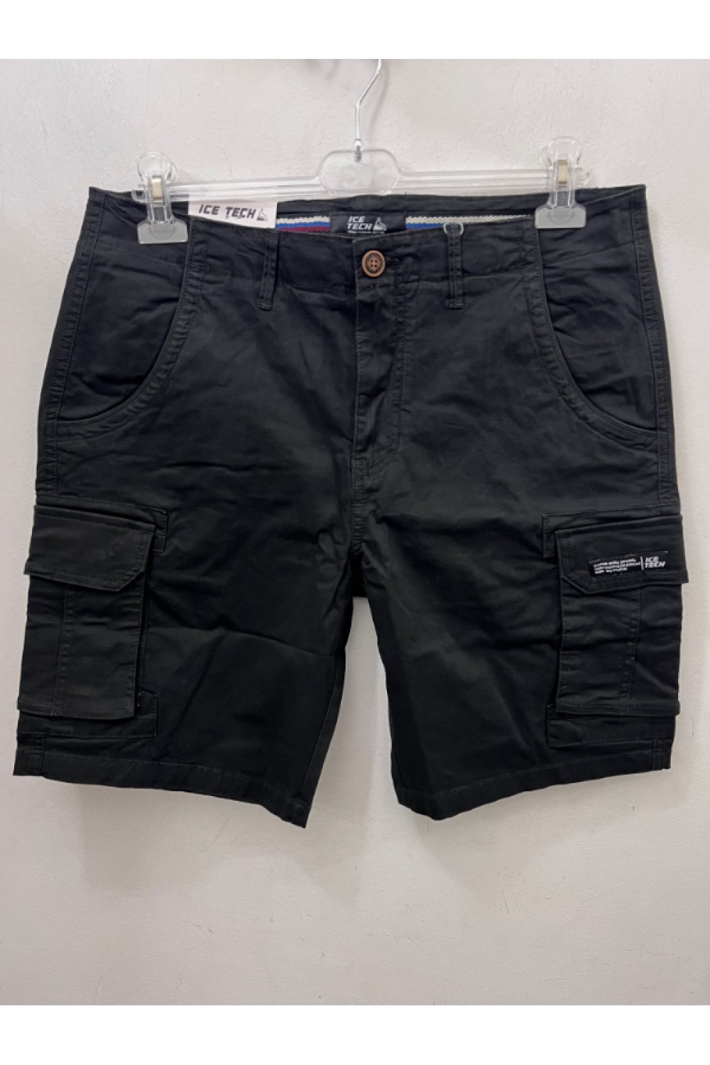 ICE TECH CARGO SHORTS BLACK ICT01