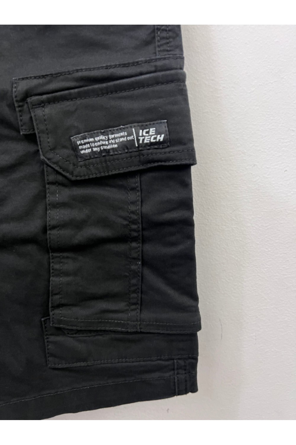 ICE TECH CARGO SHORTS BLACK ICT01