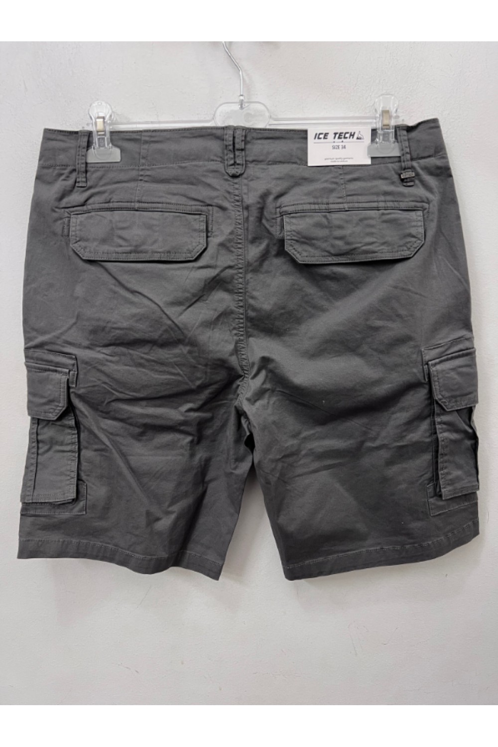ICE TECH CARGO SHORTS GREY ICT04