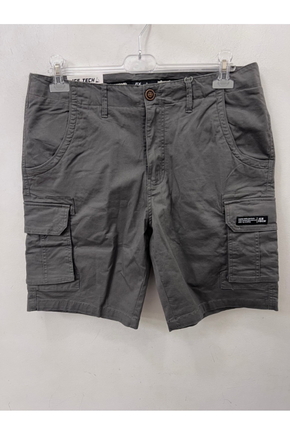 ICE TECH CARGO SHORTS GREY ICT04