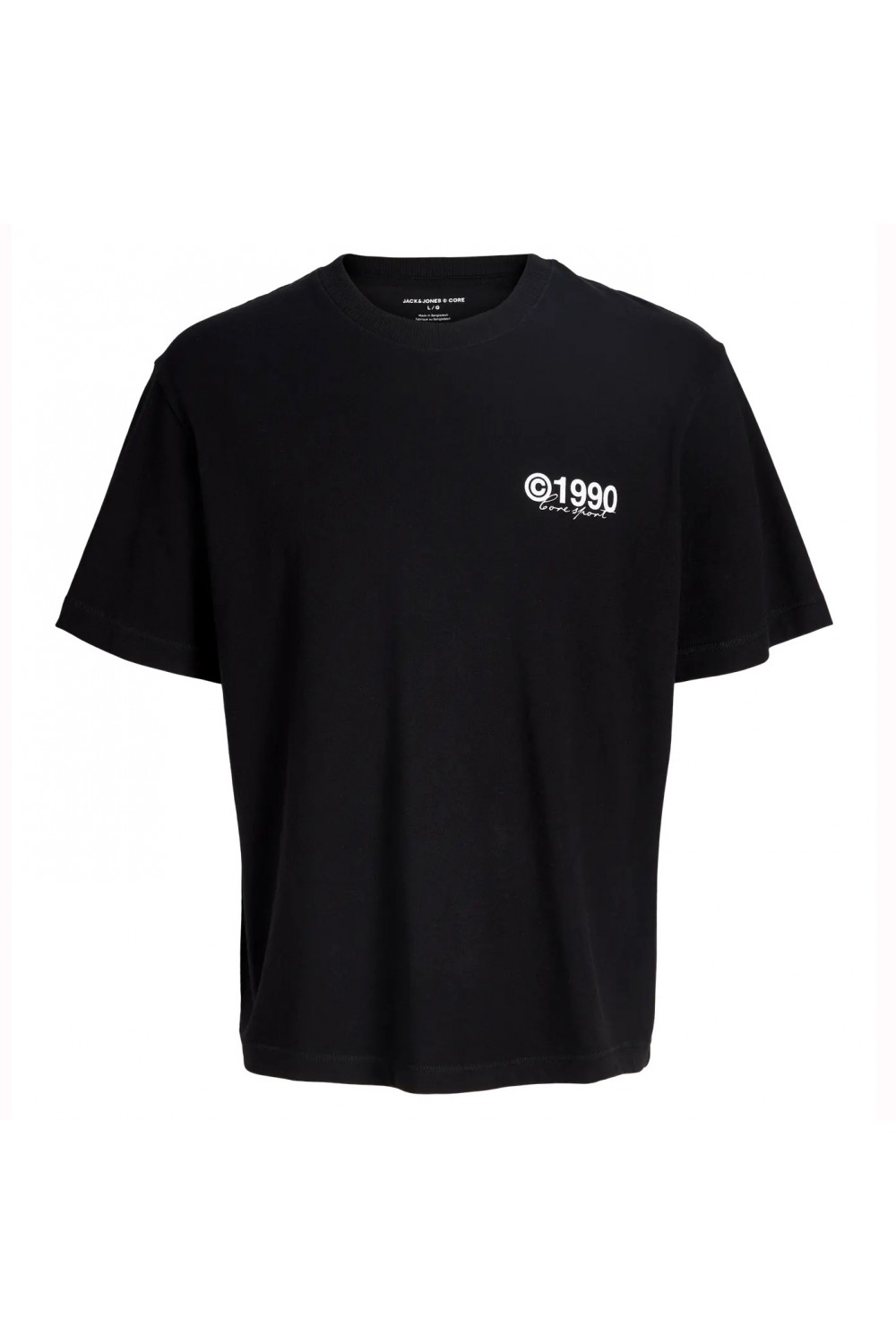 JACK & JONES PHOTO BACK TEE SS CREW NECK BLACK 12292951