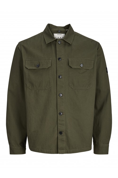 JACK & JONES COFUSION CLASSIC BADGE OVERSHIRT LN FOREST NIGHT 12300937