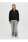 JACK & JONES SOHO HALF ZIP FLEECE SN BLACK 12279680