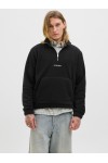 JACK & JONES SOHO HALF ZIP FLEECE SN BLACK 12279680
