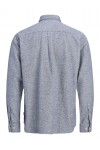 JACK & JONES HARVEY TWILL SOLID L/S SHIRT DARK NAVY 12302264