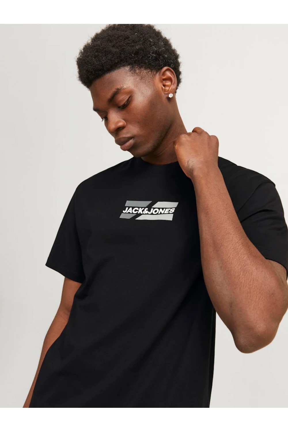 JACK & JONES CORP GRAPHIC TEE SS O-NECK BLACK 12268415