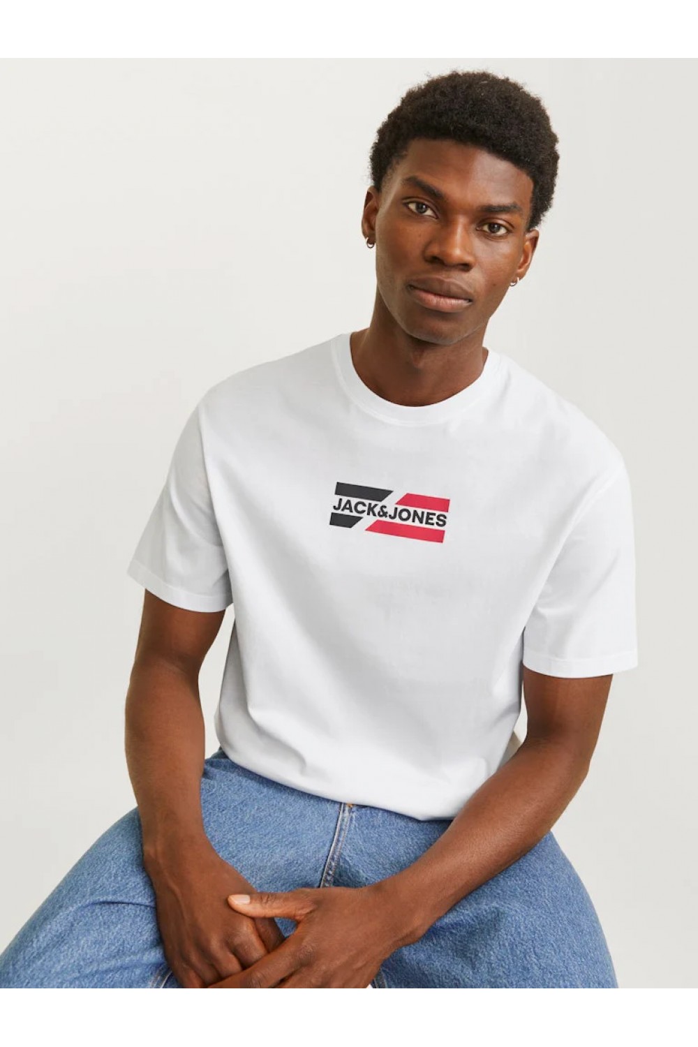 JACK & JONES CORP GRAPHIC TEE SS O-NECK WHITE 12268415