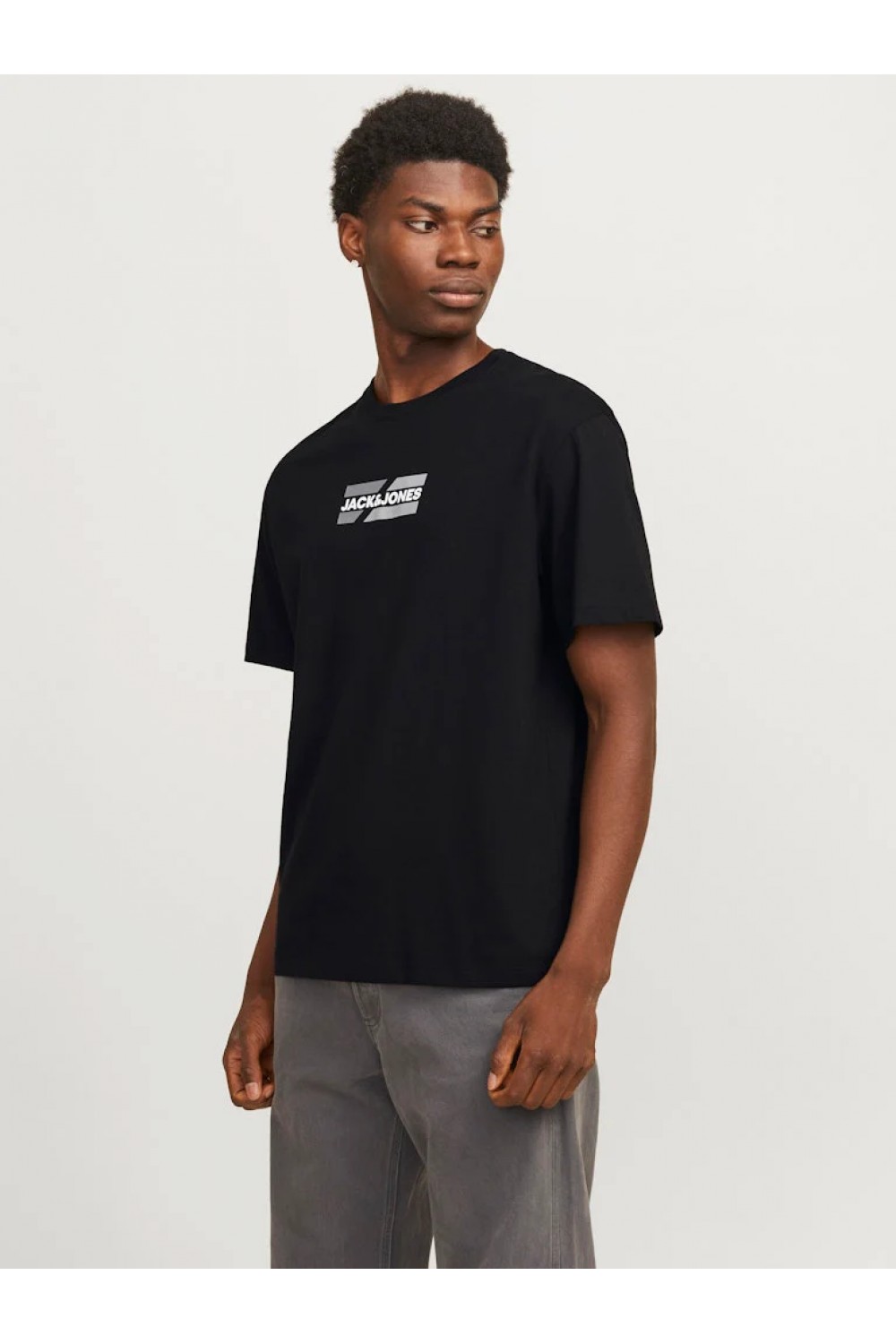 JACK & JONES CORP GRAPHIC TEE SS O-NECK BLACK 12268415