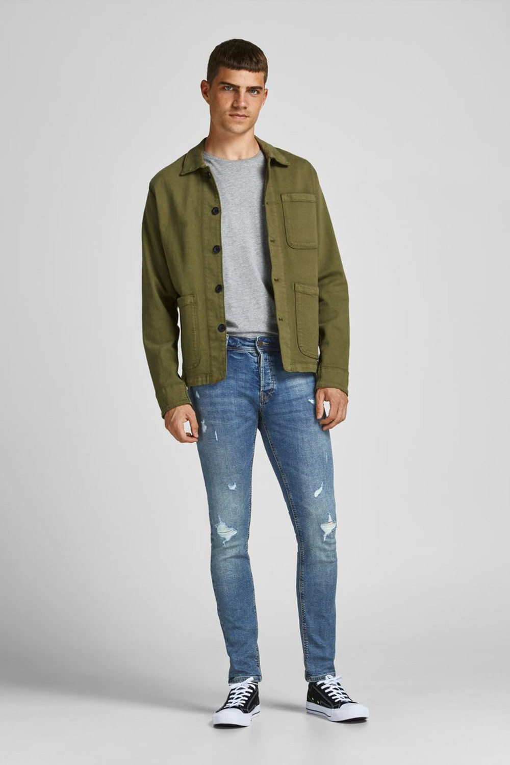 JACK & JONES GLENN ORIGINAL NA 522 SLIM FIT BLUE DENIM 12190932