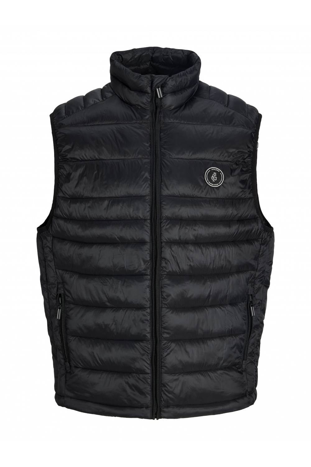 JACK & JONES KINGSLEY LIGHT BODYWARMER COLLAR NOOS BALCK 12298870